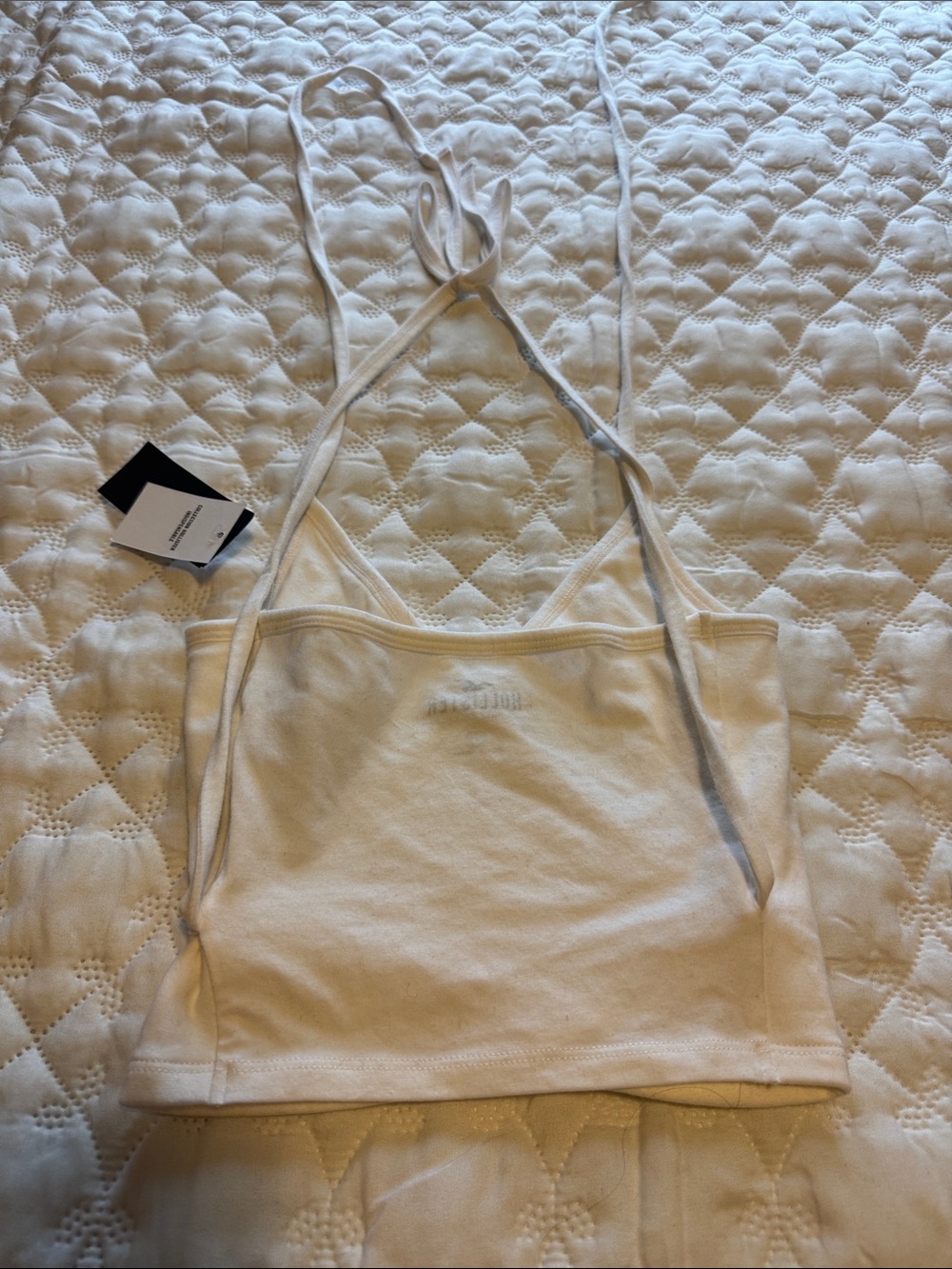 Hollister White Wrap Crop Cami - Picture 2 of 4